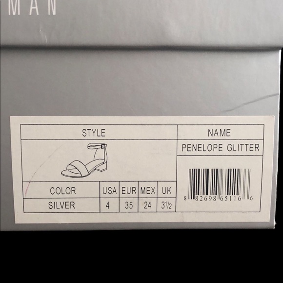 Stuart Weitzman - Silver Glitter Sandals - Picture 4 of 4